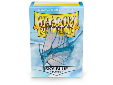 dragon shield matte sleeves sky blue strata 100 count