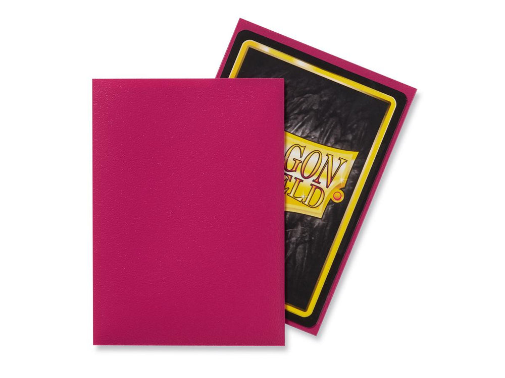 dragon shield matte sleeve magenta fuchsin 100 count