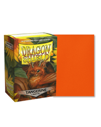 dragon shield matte sleeves tangerine 100 count