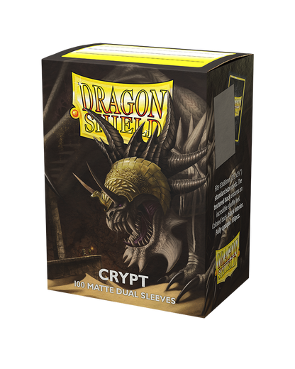 dragon shield matte dual sleeves crypt 100 count