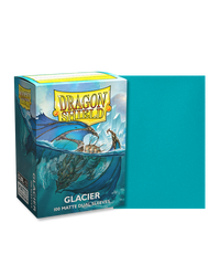 dragon shield matte dual sleeves glacier 100 count