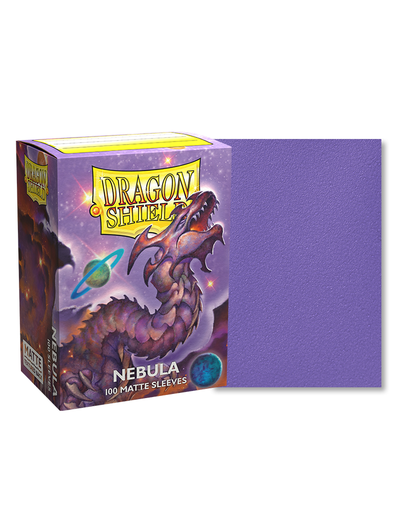 dragon shield matte sleeves nebula 100 count