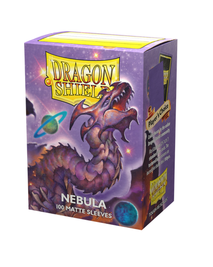 dragon shield matte sleeves nebula 100 count