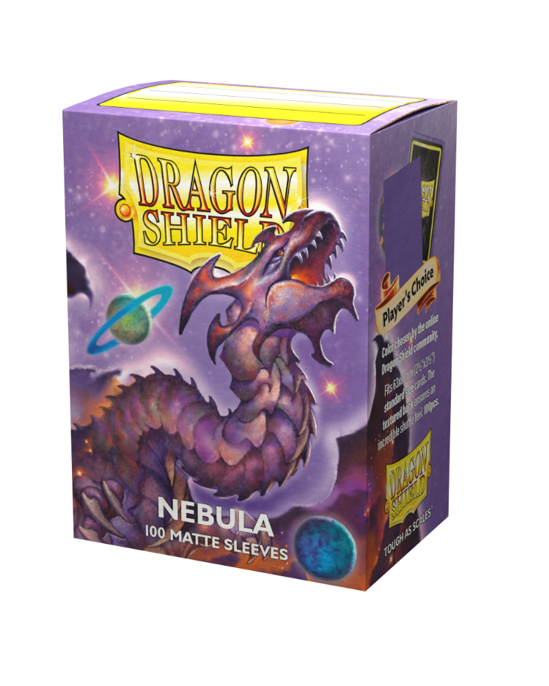 dragon shield matte sleeves nebula 100 count