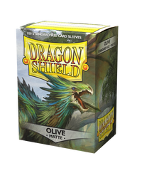 dragon shield matte sleeves olive 100 count