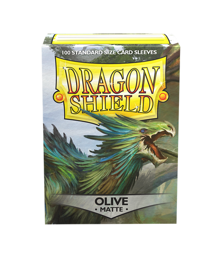 dragon shield matte sleeves olive 100 count