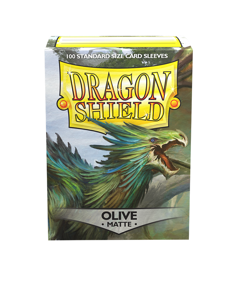 dragon shield matte sleeves olive 100 count