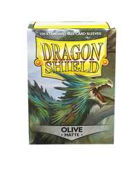 dragon shield matte sleeves olive 100 count