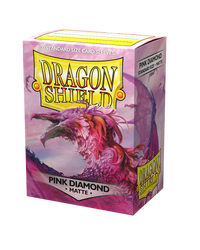 dragon shield matte sleeves pink diamond 100 count