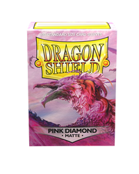 dragon shield matte sleeves pink diamond 100 count