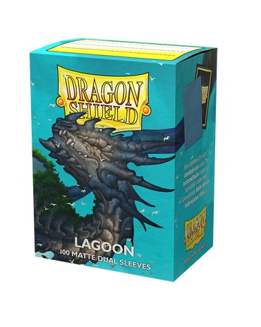 dragon shield matte dual shield sleeves lagoon 100 count