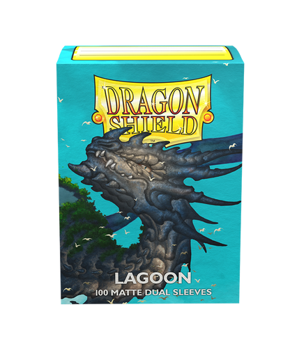 dragon shield matte dual shield sleeves lagoon 100 count