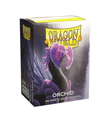 dragon shield matte dual sleeves orchid emme 100 count