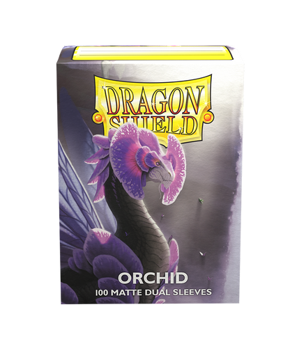 dragon shield matte dual sleeves orchid emme 100 count