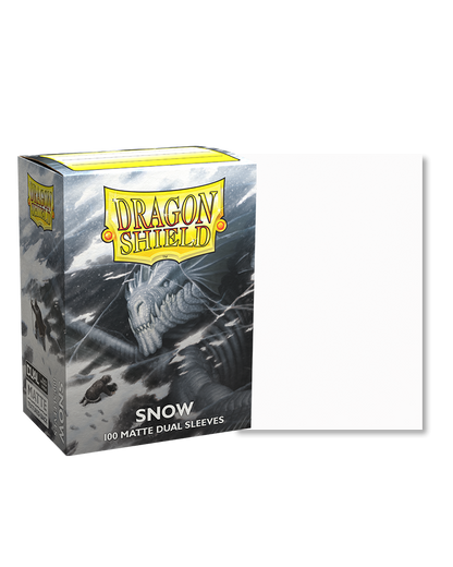dragon shield matte dual sleeves snow 100 count