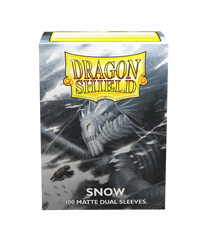 dragon shield matte dual sleeves snow 100 count