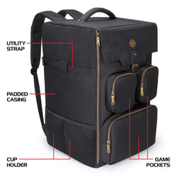 ENHANCE - Tabletop Gaming 4 Piece Bundle Backpack - Polyester Black