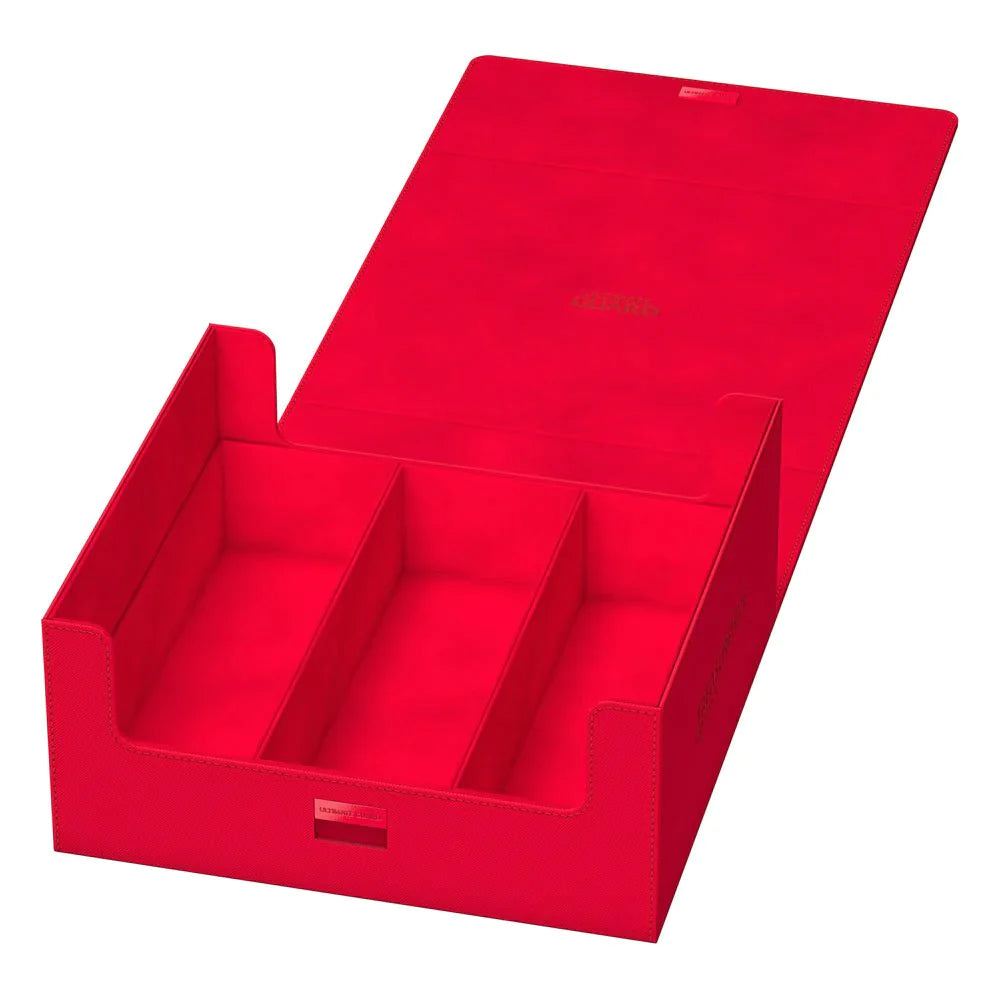 ultimate guard treasurehive 90 xenoskin red deck box case